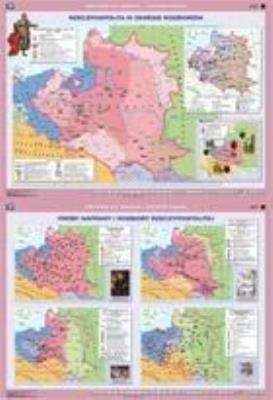 Okładka książki Mapa ścienna Rzeczpospolita w okresie rozbiorów