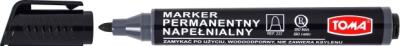 Opakowanie Marker okrągły czarny (12szt) TOMA
