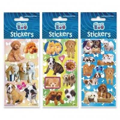 Naklejki Sticker BOO silver psy. Wydawca: Sticker Boo. SmakLiter.pl Opakowanie Naklejki Sticker BOO silver psy