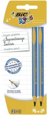 Opakowanie Ołówek grafitowy Bic Kids trójkątny Beginners 2 sztuki mix kolorów
