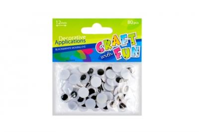 Opakowanie Ozdoba dekoracyjna oczy 12mm 80szt