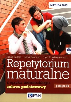 Repetytorium maturalne z języka niemieckiego Podręcznik + 2CD Zakres podstawowy. Autor: Betleja Jacek, Irena Nowicka, Wieruszewska Dorota. SmakLiter.pl Okładka książki Repetytorium maturalne z języka niemieckiego Podręcznik + 2CD Zakres podstawowy