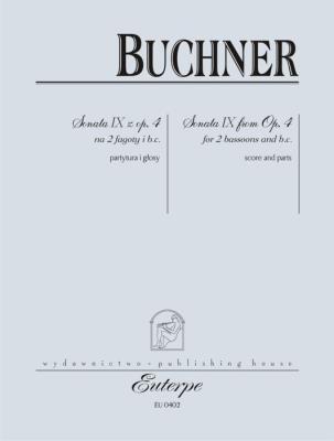 Sonata IX z op. 4, na 2 fagoty. Autor: Philipp Friedrich Buchner. SmakLiter.pl Okładka książki Sonata IX z op. 4, na 2 fagoty
