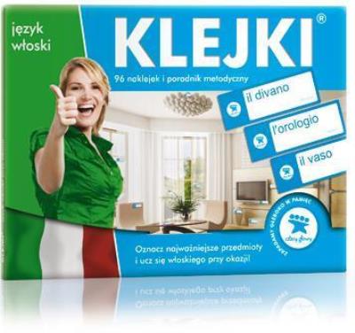 Włoski. Klejki. Autor: Opracowanie zbiorowe. SmakLiter.pl Okładka książki Włoski. Klejki