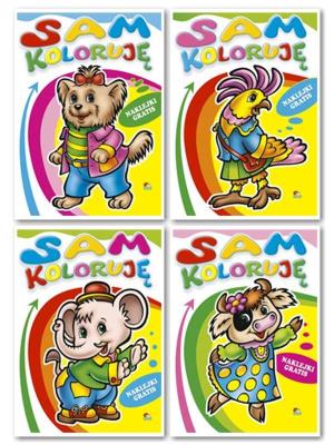 (006) Sam Koloruję MIX. Autor:   Praca zbiorowa. SmakLiter.pl Okładka książki (006) Sam Koloruję MIX