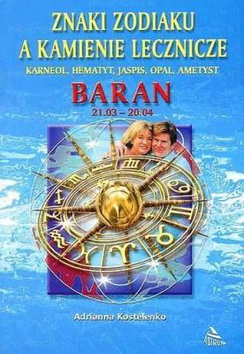 Okładka książki Baran znaki zodiaku a kamienie lecznicze