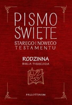 Biblia Tysiąclecia rodzinna czerwona. Autor:   Praca zbiorowa. SmakLiter.pl Okładka książki Biblia Tysiąclecia rodzinna czerwona