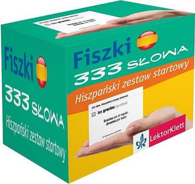 Okładka książki Fiszki 333 słowa Hiszpański zestaw startowy