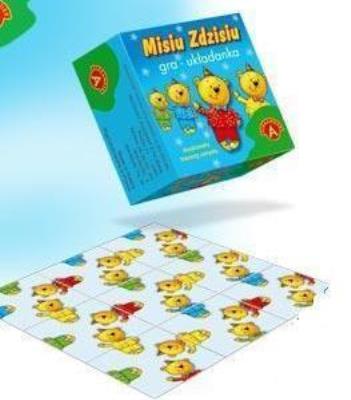 Okładka książki Gra układanka- Misiu Zdzisiu ALEX