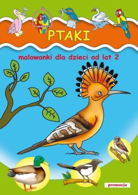 Malowanki - Ptaki  Dla Dzieci Od Lat 2. Autor: Zbigniew Dobosz, Patrycja Gazda. SmakLiter.pl Okładka książki Malowanki - Ptaki  Dla Dzieci Od Lat 2