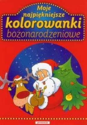 Moje najpiękniejsze kolorowanki bożonarodzeniowe. Autor: Chilmon Eryk. SmakLiter.pl Okładka książki Moje najpiękniejsze kolorowanki bożonarodzeniowe