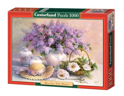 Okładka książki Puzzle 1000 Kwiaty i kapelusz CASTOR