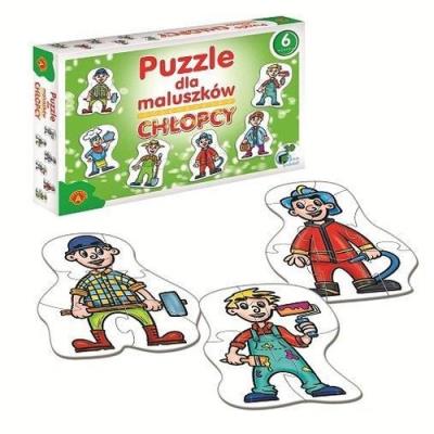 Okładka książki Puzzle dla maluszków - chłopcy ALEX