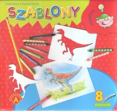 Okładka książki Szablony dinozaury ALEX