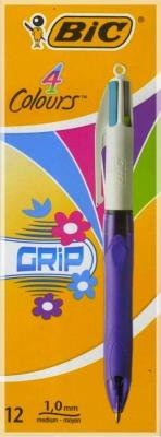 Opakowanie Długopis 4 Colours Grip Fashion (12 szt.) BIC