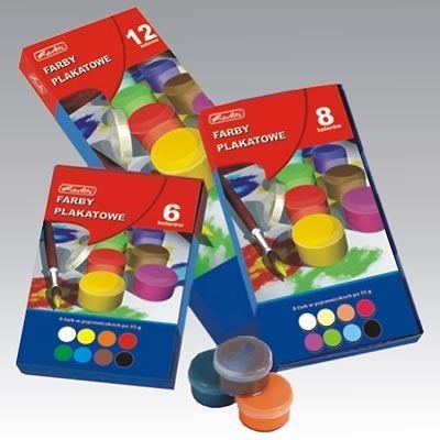 Okładka książki Farby plakatowe szkolne 8 kolorów x 20ml