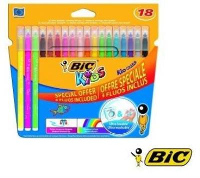 Opakowanie Flamastry Kid Couleur Fluo (18 szt.) BIC