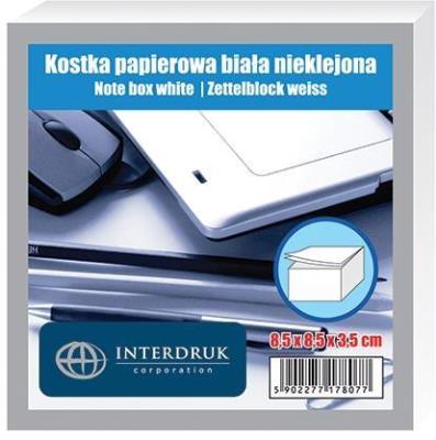 Opakowanie Kostka papierowa biała 85x85x35 mm nieklejona