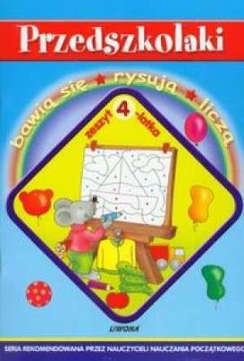 Okładka książki Przedszkolaki - zeszyt 4-latka  LIWONA