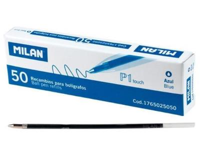Opakowanie Wkład do długopisu niebieski (50szt) MILAN