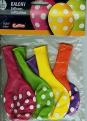 Opakowanie Balony Premium Grochy 5 sztuk