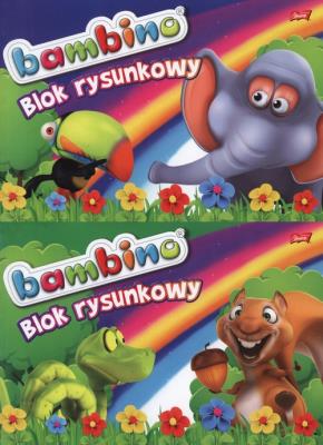 Opakowanie Blok rysunkowy A4 Bambino 20 kartek 10 sztuk mix