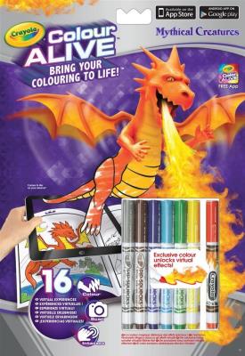 Colour Alive Baśniowe stwory CRAYOLA. Wydawca: Crayola. SmakLiter.pl Opakowanie Colour Alive Baśniowe stwory CRAYOLA