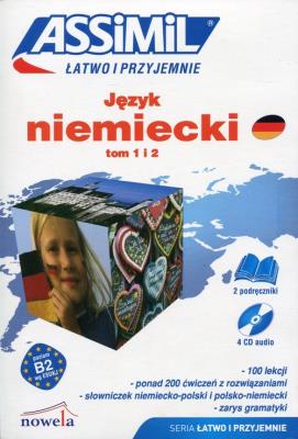 Okładka książki Język niemiecki Łatwo i przyjemnie Tom 1-2 + 4CD