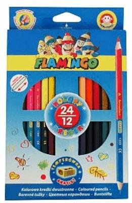 Opakowanie Kredki 12 kolorów dwustronne trójkątne