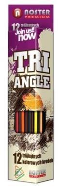 KREDKI NOSTER PR.OLO.12 KOL.TROJKAT 1499 BPZ. Wydawca: Noster. SmakLiter.pl Opakowanie KREDKI NOSTER PR.OLO.12 KOL.TROJKAT 1499 BPZ