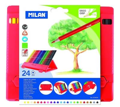 Opakowanie Kredki trójkątne Flexi box 24 kolory MILAN