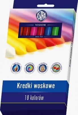 Opakowanie Kredki woskowe 18 kolorów