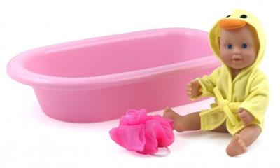 Lalka bobas  25 cm Baby bathtime do kąpieli. Wydawca: Dolls World. SmakLiter.pl Opakowanie Lalka bobas  25 cm Baby bathtime do kąpieli