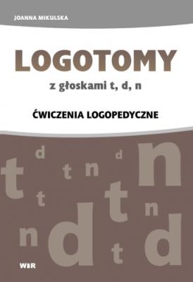 Okładka książki LOGOTOMY z głoskami T, D, N