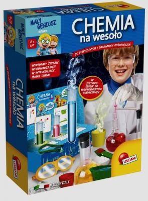 Mały geniusz Chemia na wesoło. Wydawca: Lisciani. SmakLiter.pl Opakowanie Mały geniusz Chemia na wesoło