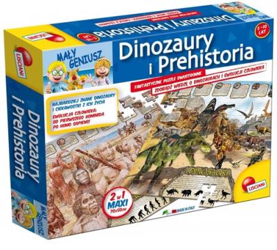 Mały geniusz Dinozaury. Wydawca: Lisciani. SmakLiter.pl Opakowanie Mały geniusz Dinozaury