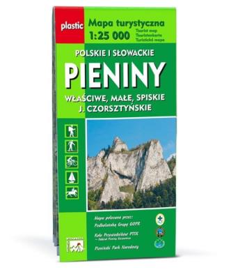 Mapa turystyczna Pieniny Polskie i Słowackie WIT. Wydawca: Agencja Wydawnicza WIT. SmakLiter.pl Opakowanie Mapa turystyczna Pieniny Polskie i Słowackie WIT