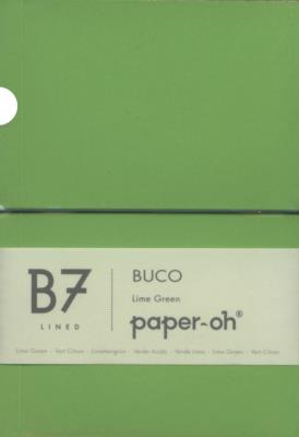 Opakowanie Notatnik B7 Paper-oh Buco Lime Green w linie