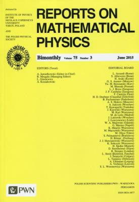 Opakowanie Reports on Mathematical Physics 75/3 2015 Kraj