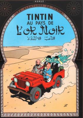 Okładka książki Tintin au pays de l'or noir