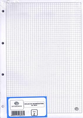 Opakowanie Wkład do segregatora A4/100K kratka (5szt)