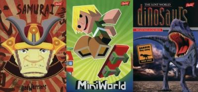 Opakowanie Zeszyt A5 w trzy linie 16 kartek 15 sztuk mix