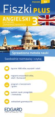 Angielski Fiszki PLUS dla średnio zaawansowanych 3. Autor: Opracowanie zbiorowe. SmakLiter.pl Okładka książki Angielski Fiszki PLUS dla średnio zaawansowanych 3