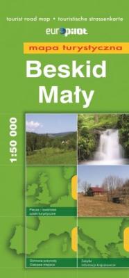 Beskid Mały mapa turystyczna 1:50 000. Autor: Opracowanie zbiorowe. SmakLiter.pl Okładka książki Beskid Mały mapa turystyczna 1:50 000