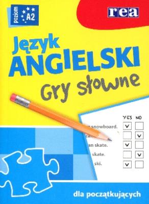 Okładka książki Język angielski - gry słowne (poziom A2) REA