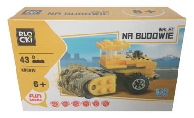 Opakowanie Klocki Blocki Na budowie walec 43 elementy