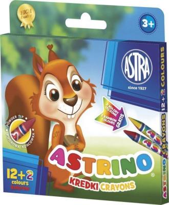 Opakowanie Kredki Astrino 12+2 kolory ASTRA
