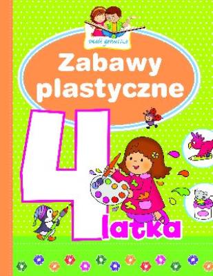 Mali geniusze - Zabawy plastyczne 4-latka. Autor: Lekan Elżbieta. SmakLiter.pl Okładka książki Mali geniusze - Zabawy plastyczne 4-latka