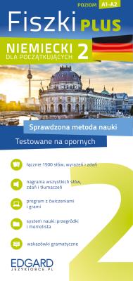 Niemiecki Fiszki PLUS dla początkujących 2. Autor: Opracowanie zbiorowe. SmakLiter.pl Okładka książki Niemiecki Fiszki PLUS dla początkujących 2