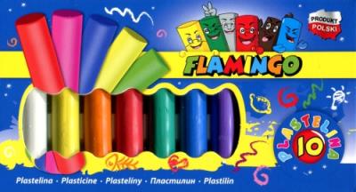 Opakowanie Plastelina flamingo 10 kolorów